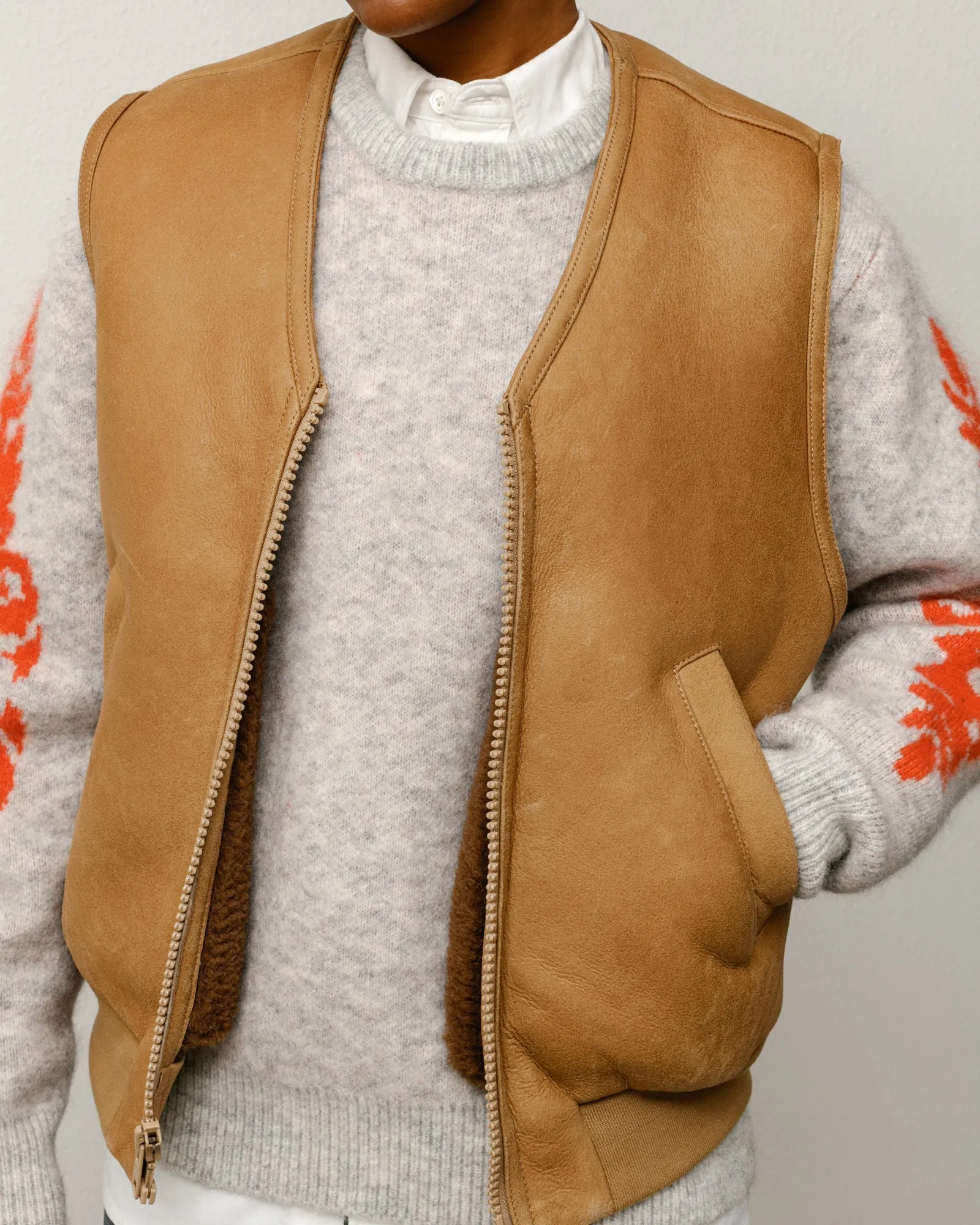 SHEARLING VEST sold by Stussy product image thumbnail 5