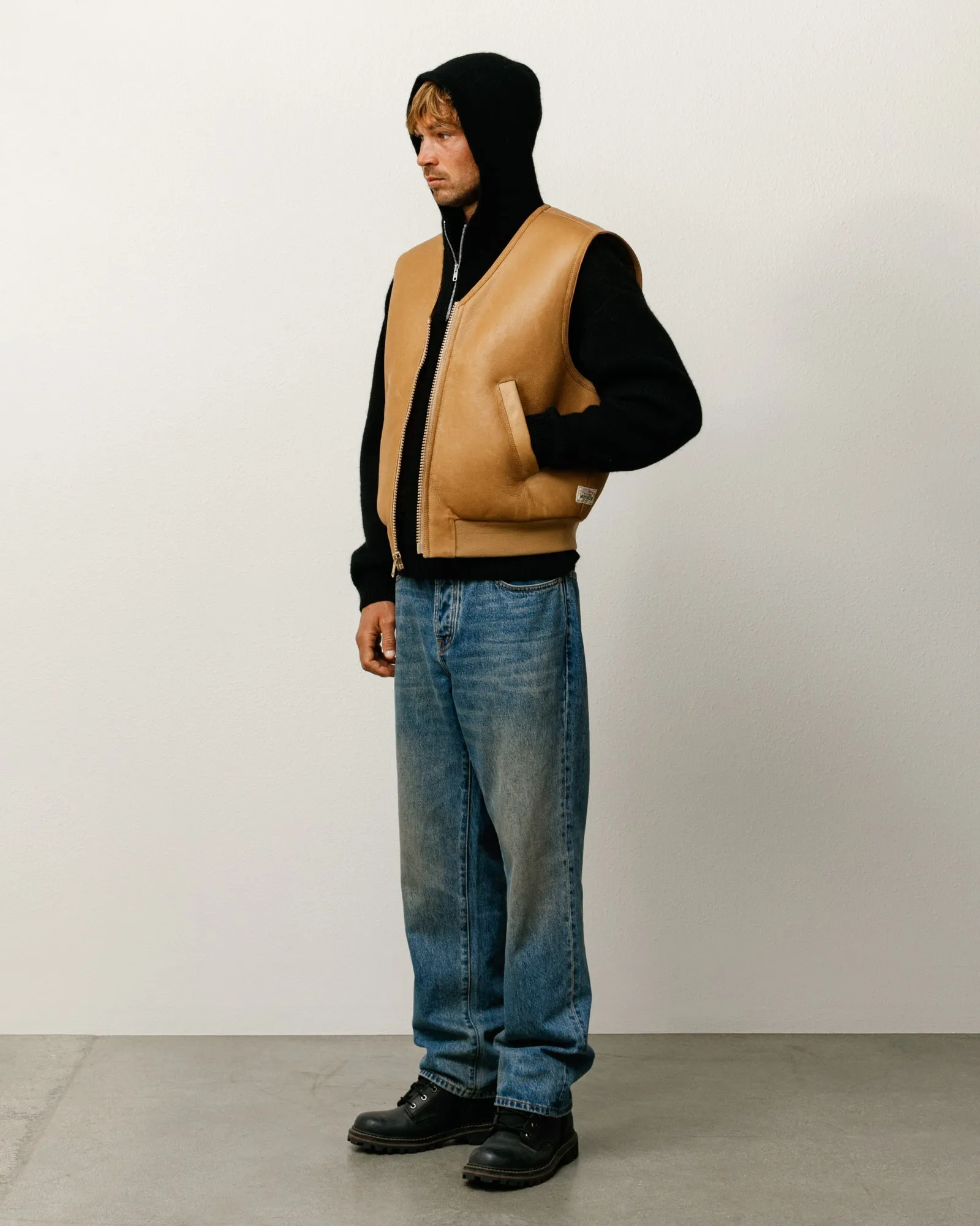 SHEARLING VEST sold by Stussy product image thumbnail 2