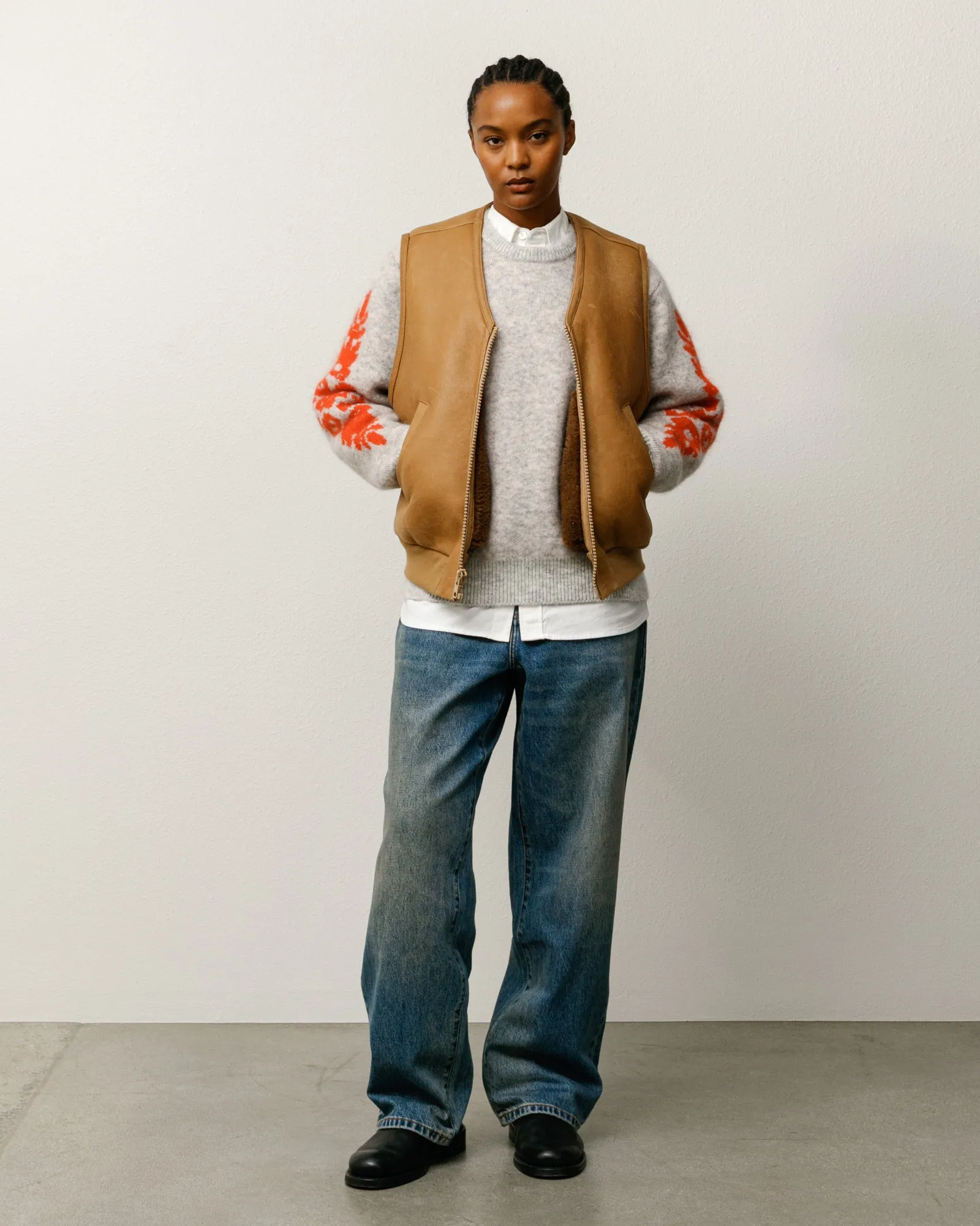 SHEARLING VEST sold by Stussy product image thumbnail 4