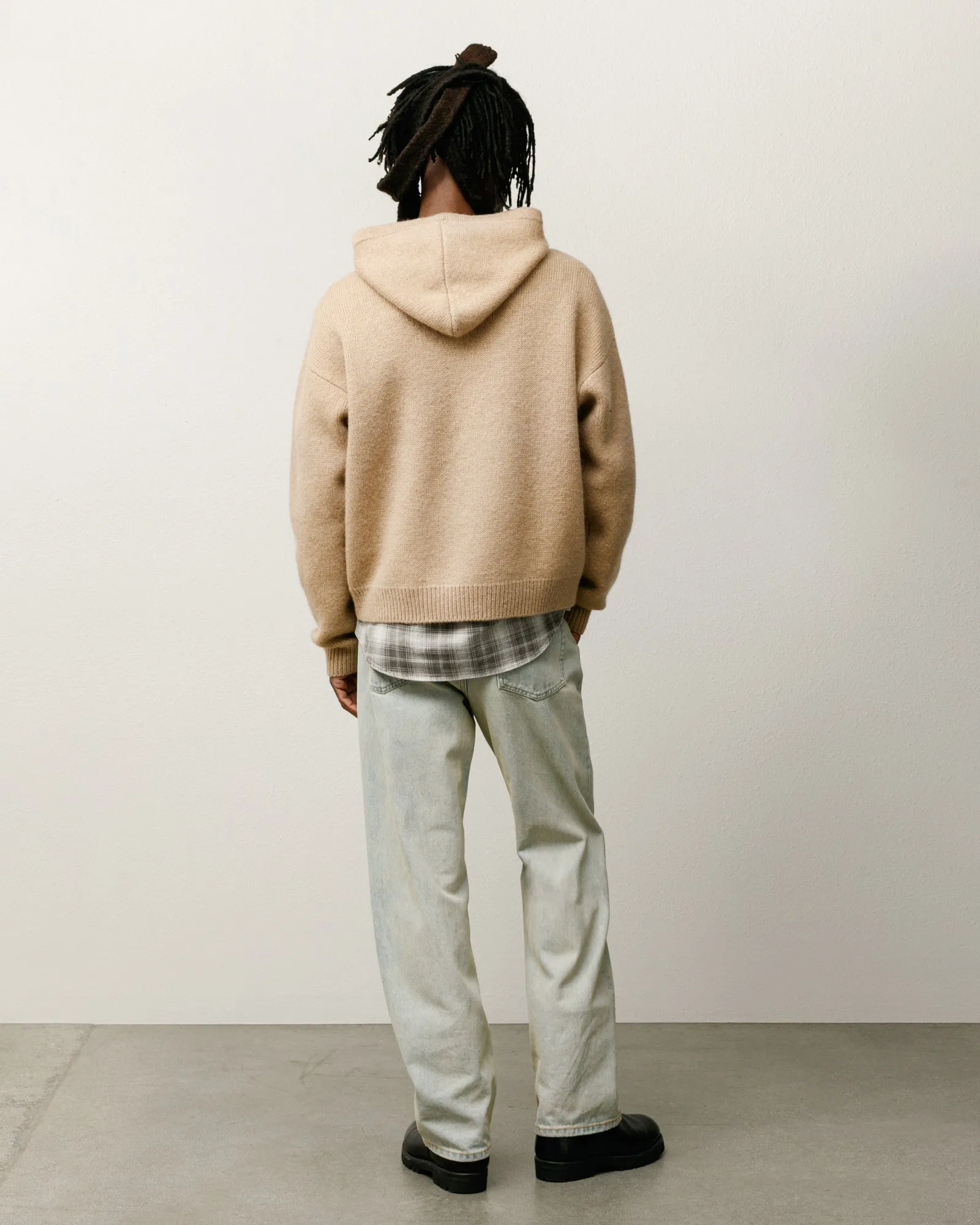 QUARTER ZIP KNIT HOODIE sold by Stussy product image thumbnail 3