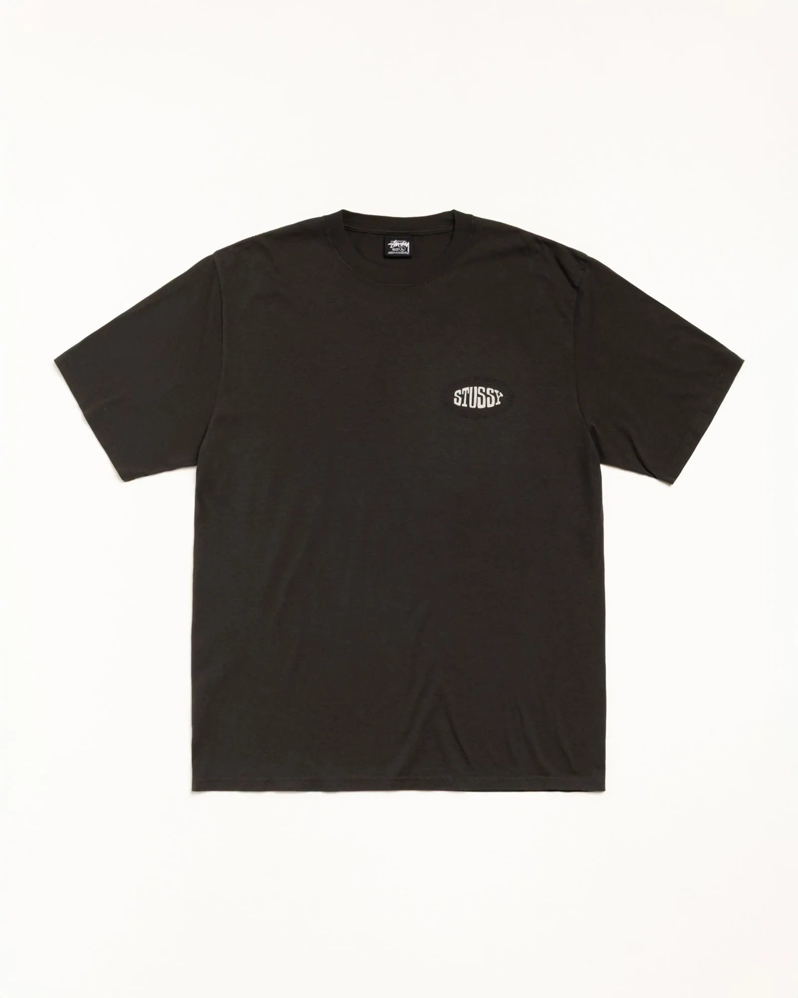 TILE OVAL TEE PIGMENT DYED sold by Stussy