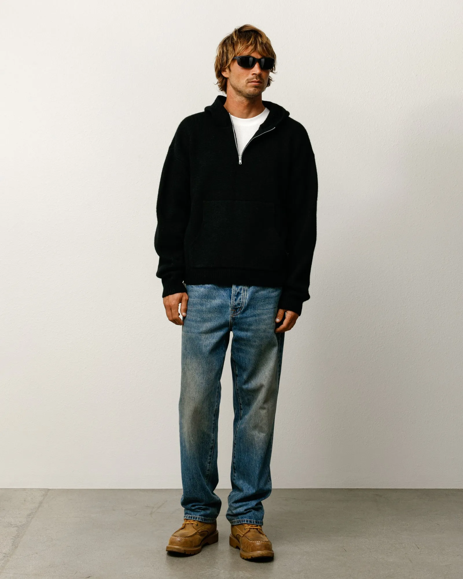 QUARTER ZIP KNIT HOODIE sold by Stussy product image thumbnail 3