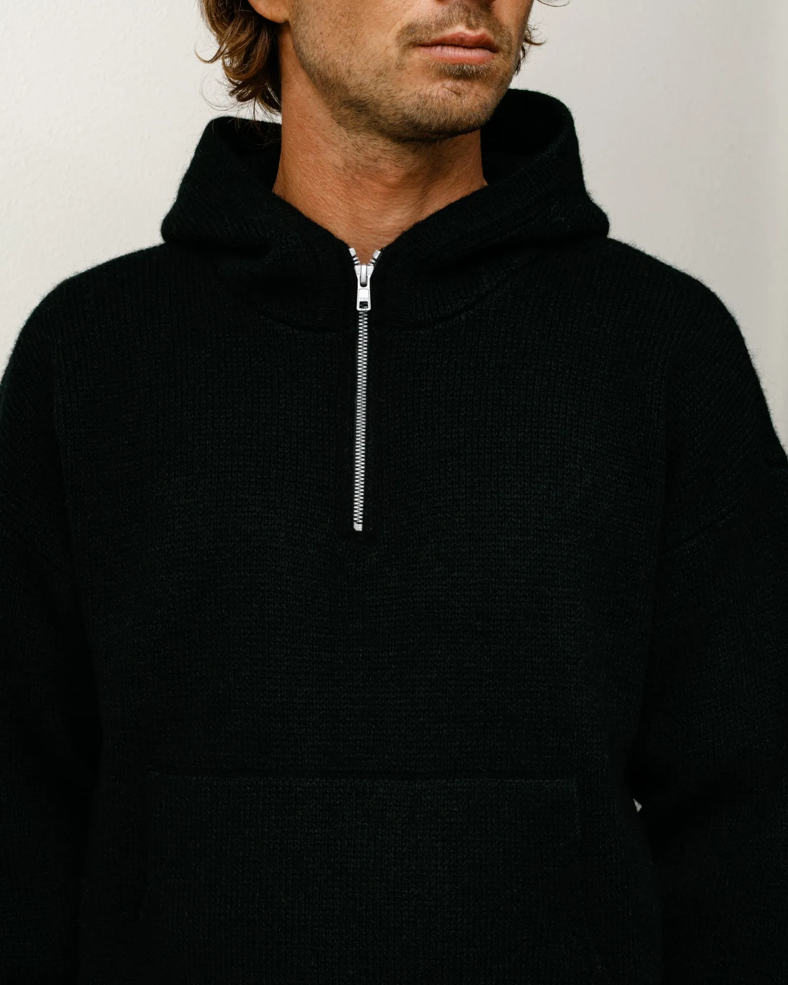 QUARTER ZIP KNIT HOODIE sold by Stussy product image thumbnail 4