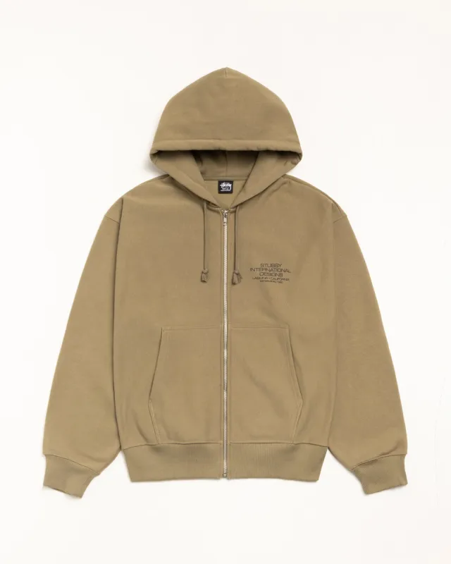 INTERNATIONAL DESIGNS ZIP HOODIE sold by Stussy