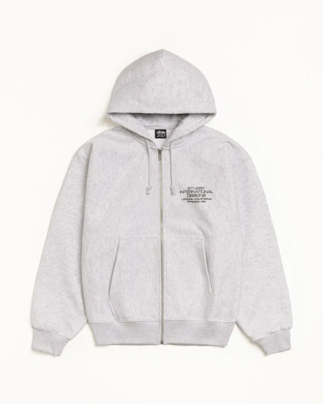 INTERNATIONAL DESIGNS ZIP HOODIE sold by Stussy