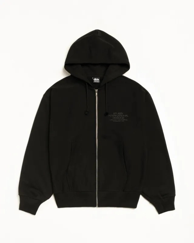 INTERNATIONAL DESIGNS ZIP HOODIE sold by Stussy