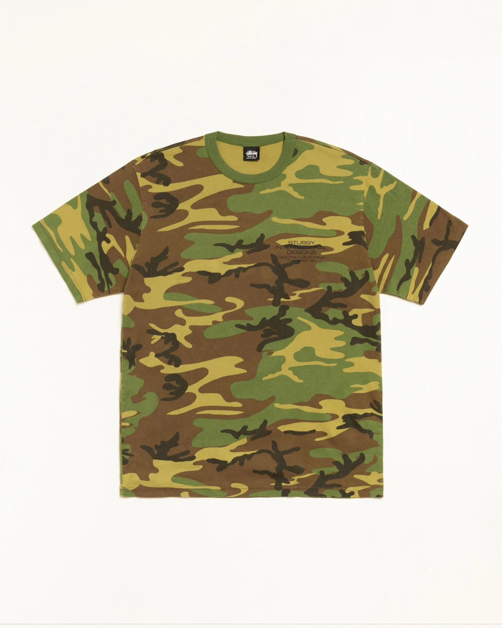 INTERNATIONAL DESIGNS TEE PIGMENT DYED sold by Stussy