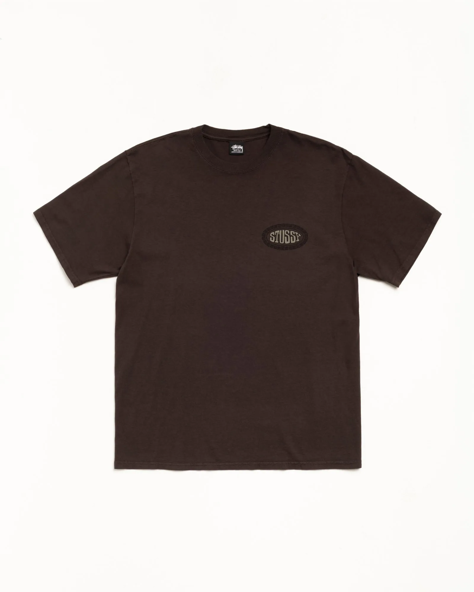TILE OVAL TEE PIGMENT DYED sold by Stussy