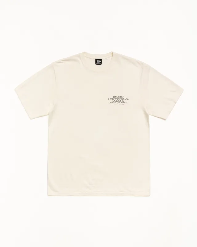INTERNATIONAL DESIGNS TEE PIGMENT DYED sold by Stussy