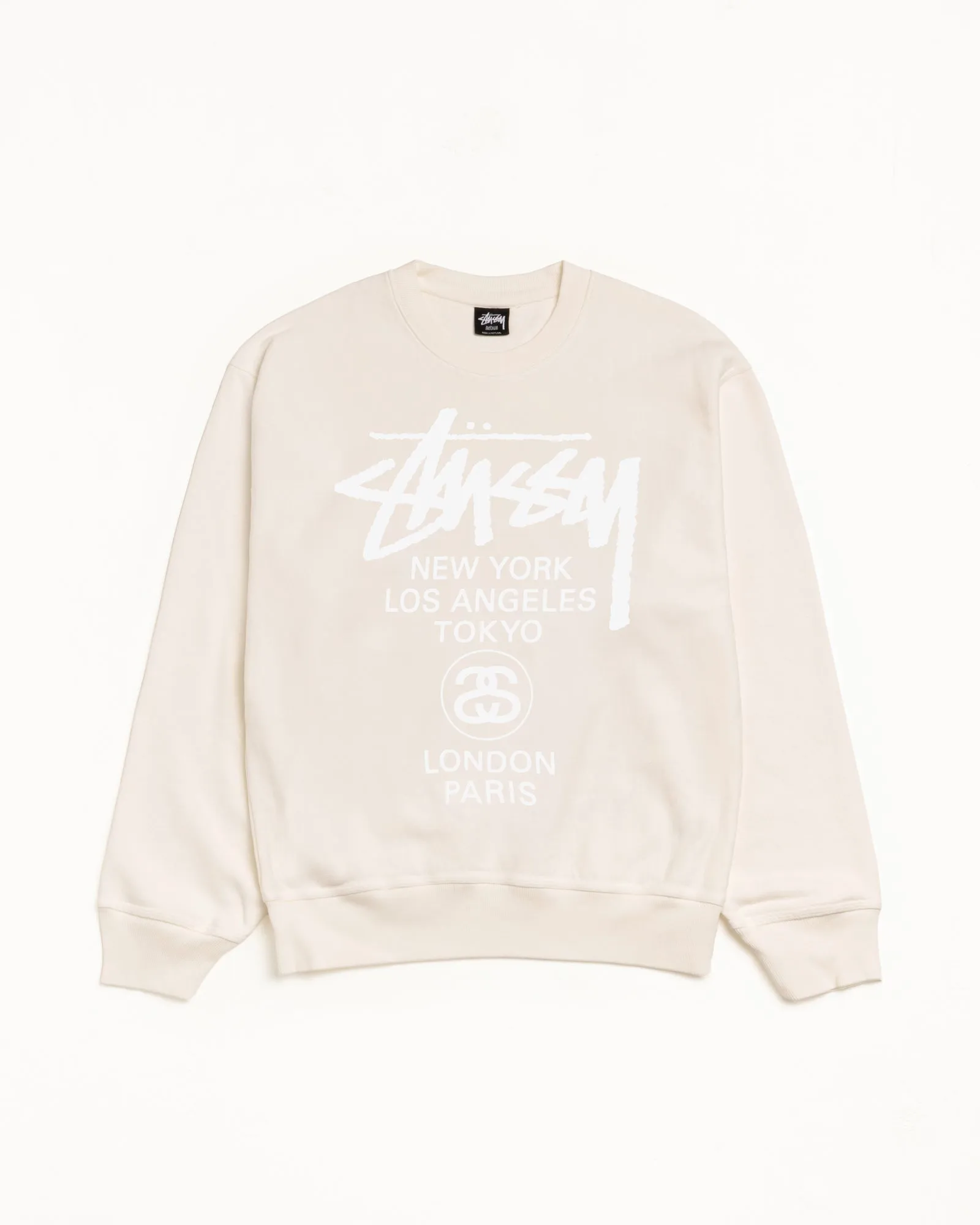 WORLD TOUR CREW PIGMENT DYED sold by Stussy