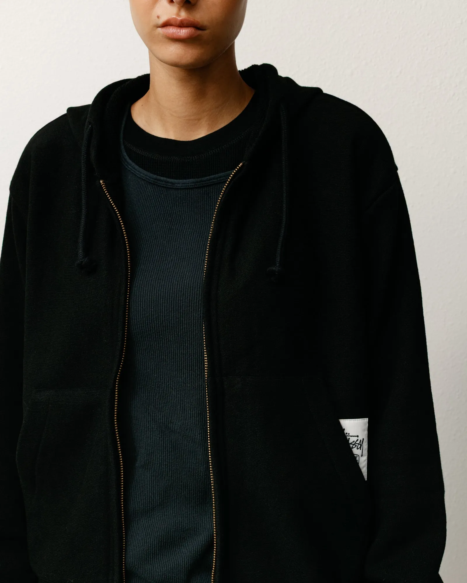 PATCH ZIP KNIT HOODIE sold by Stussy product image thumbnail 4
