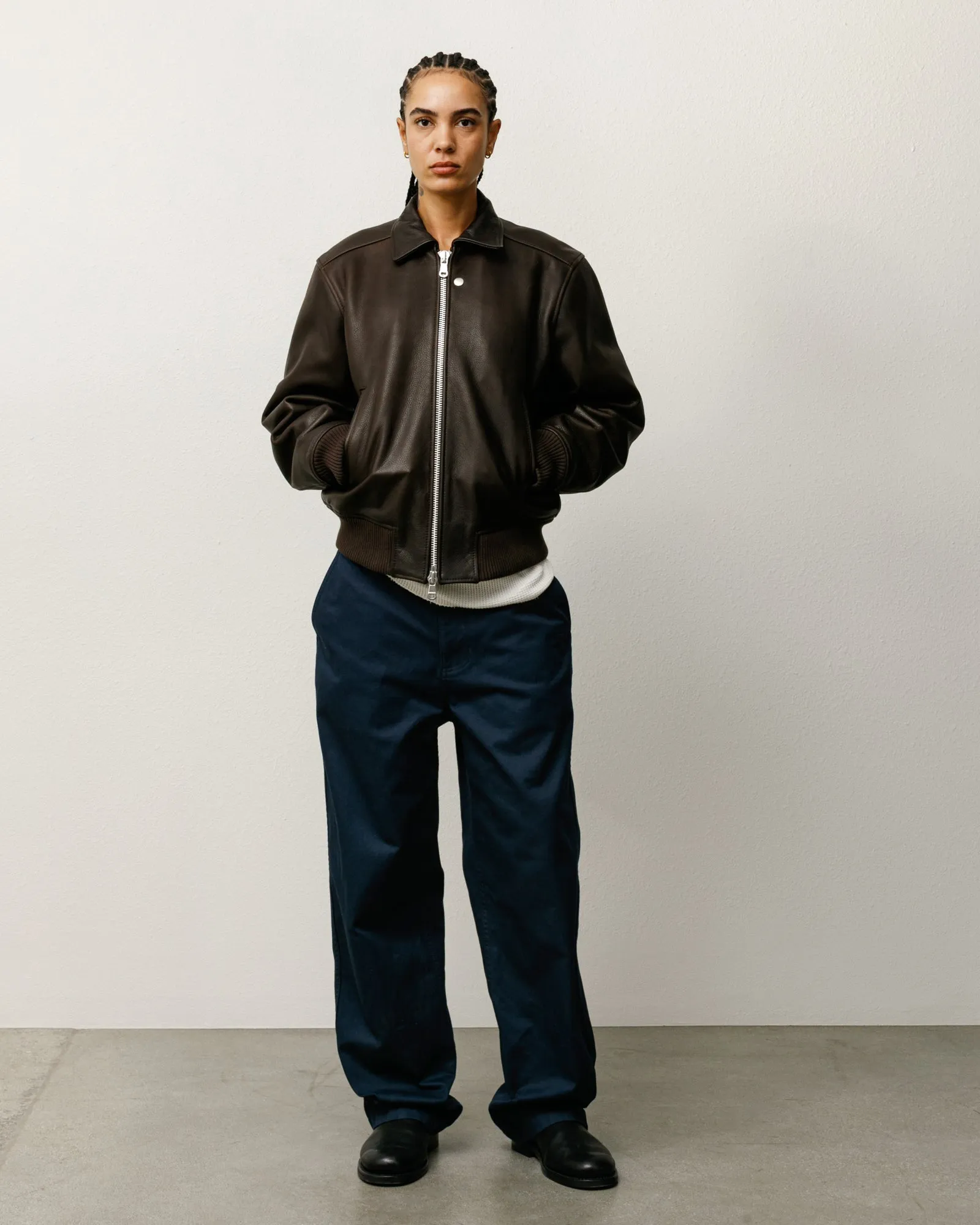 LEATHER FLIGHT JACKET sold by Stussy product image thumbnail 5
