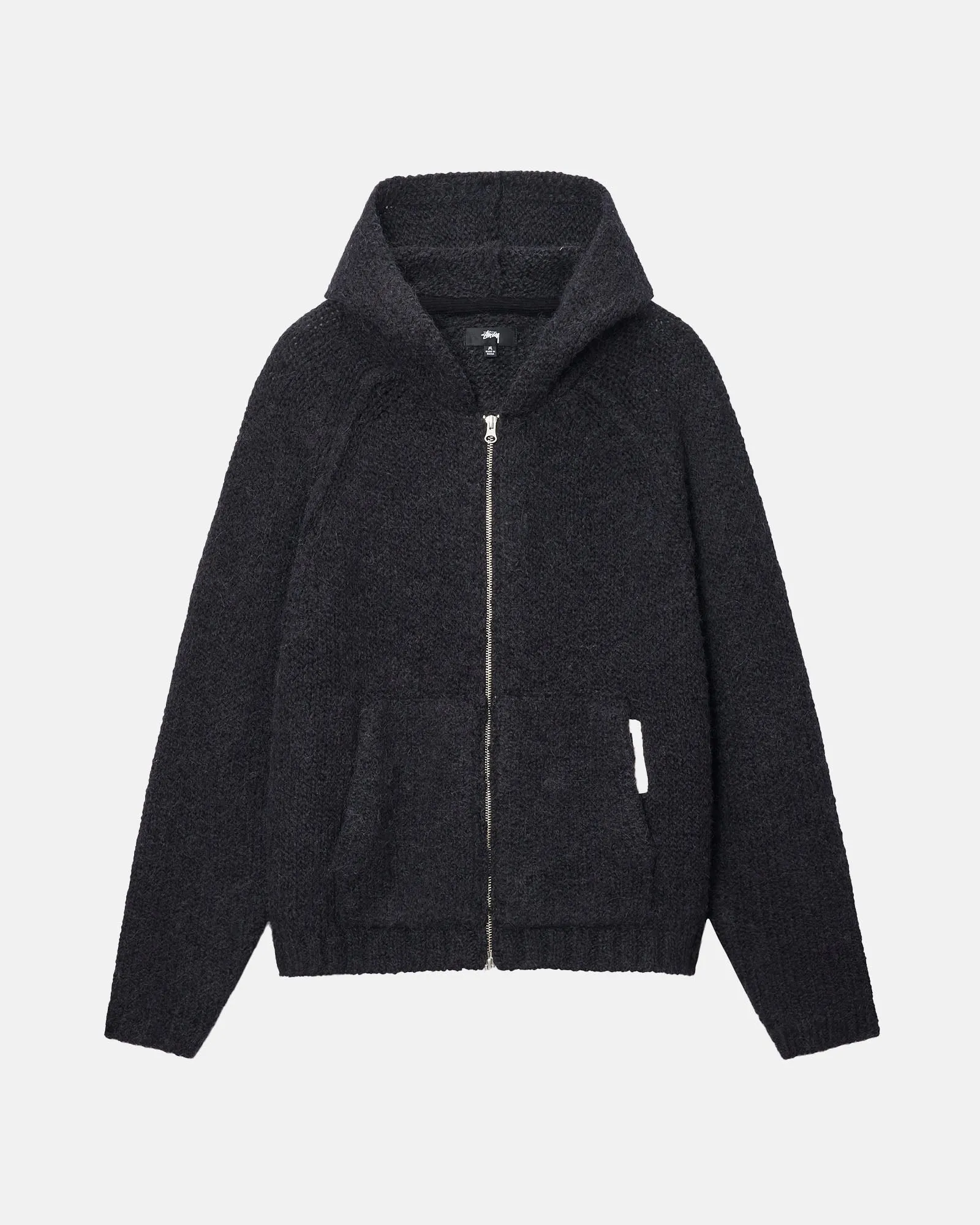 CHUNKY KNIT ZIP HOODIE sold by Stussy