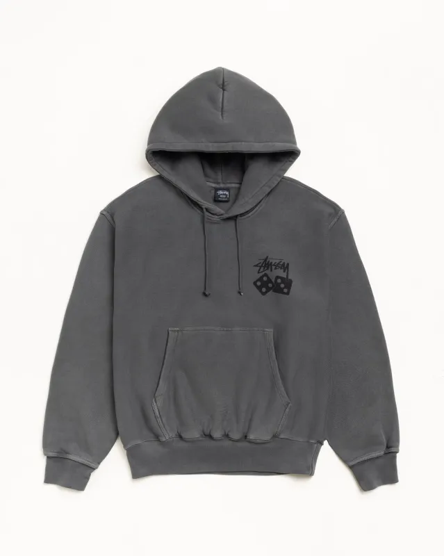 DICE HOODIE PIGMENT DYED sold by Stussy