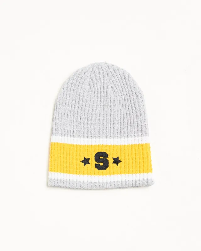 VARSITY S STRIPE SKULLCAP made by Stussy