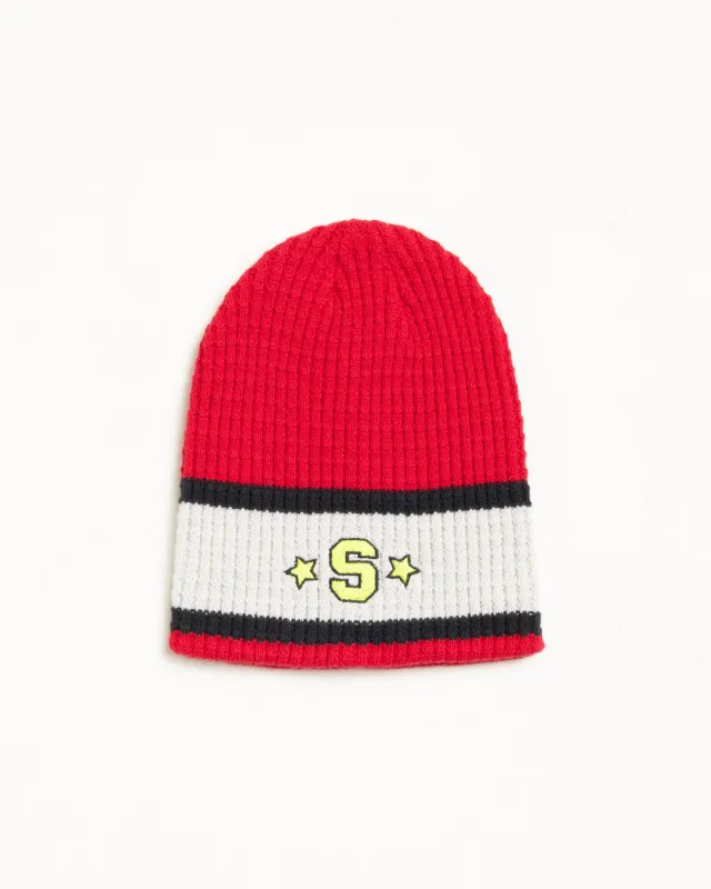 VARSITY S STRIPE SKULLCAP made by Stussy