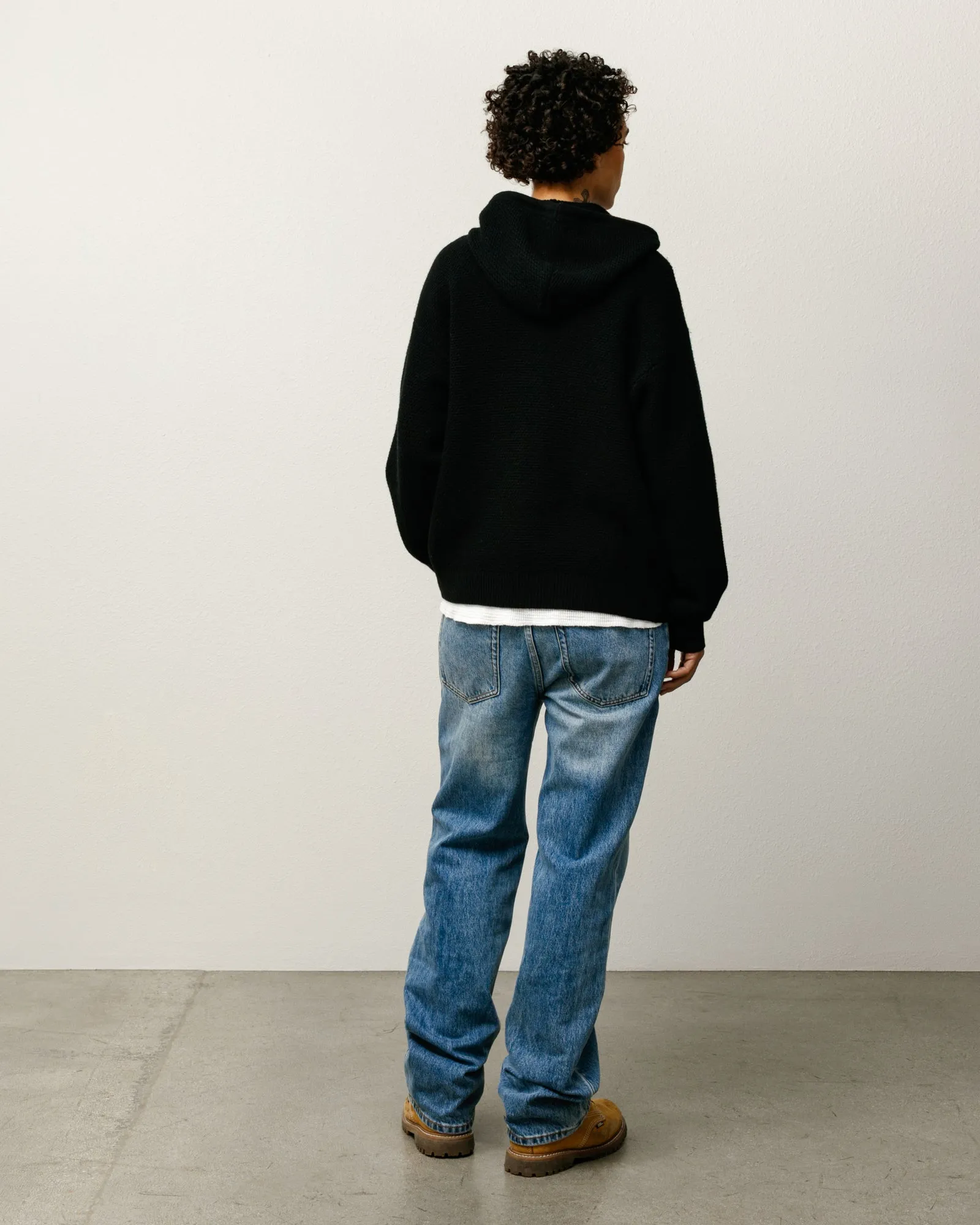 TEXTURED ZIP HOODED SWEATER sold by Stussy product image thumbnail 5