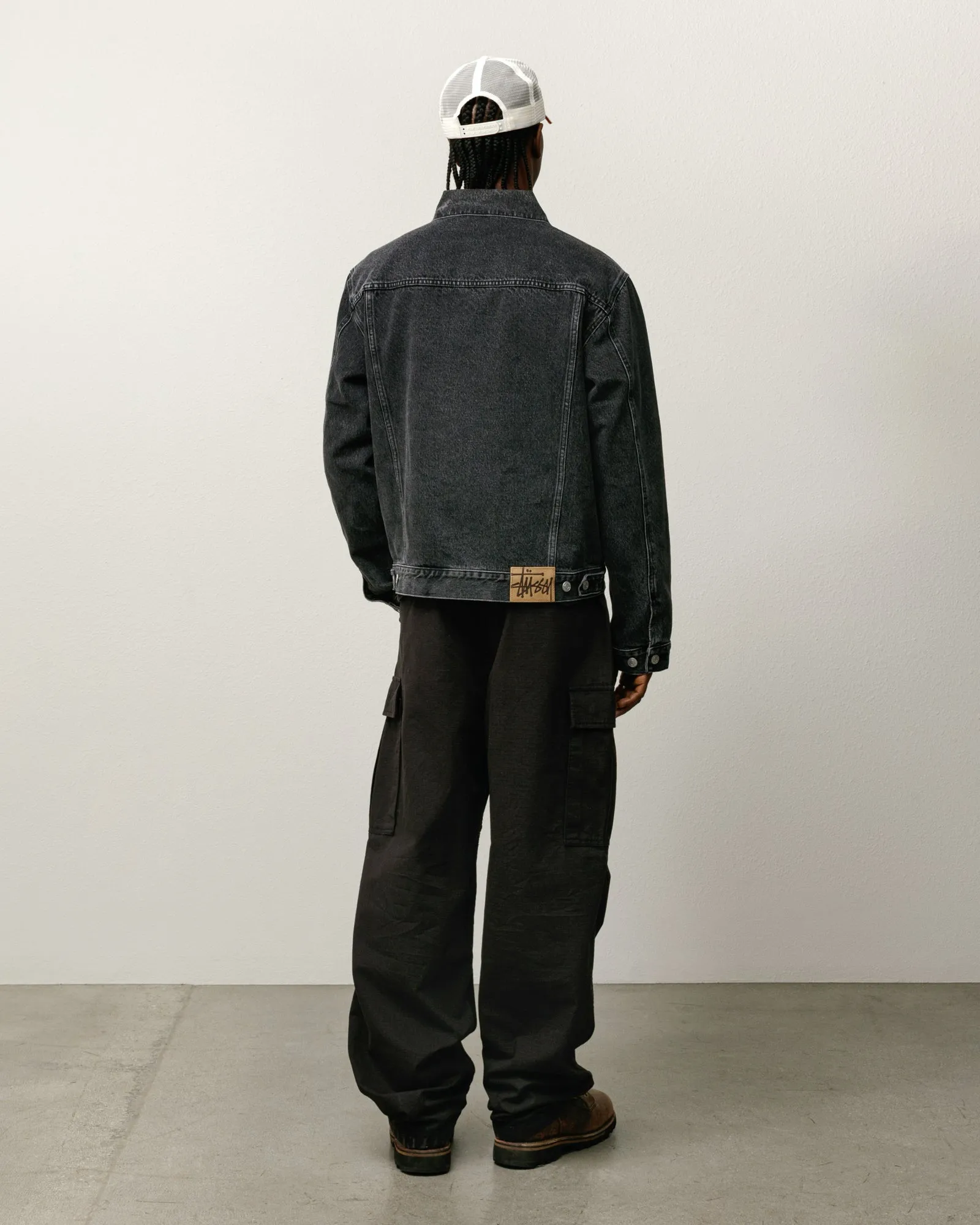 LINED DENIM TRUCKER JACKET sold by Stussy product image thumbnail 3