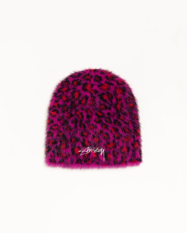 LEOPARD SKULLCAP made by Stussy