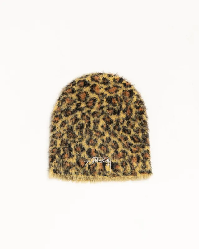 LEOPARD SKULLCAP made by Stussy