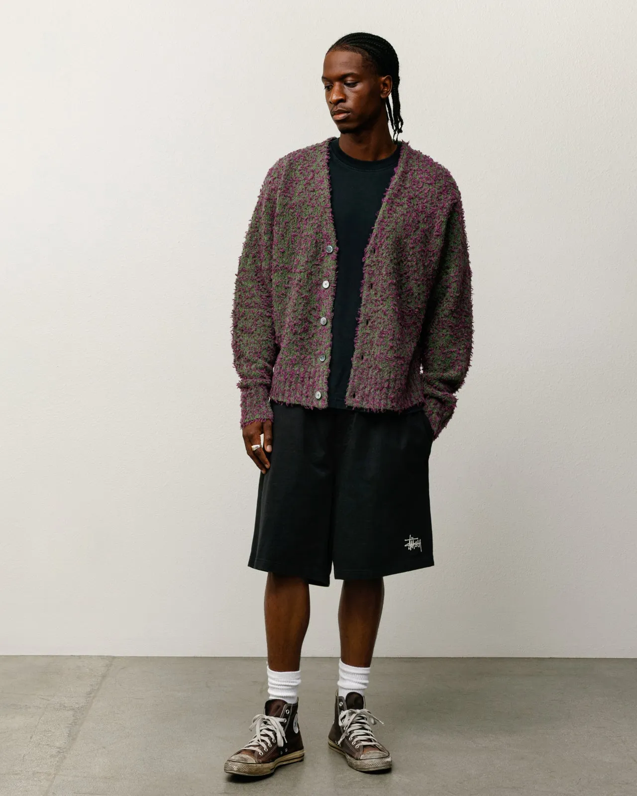 TEXTURED CARDIGAN sold by Stussy