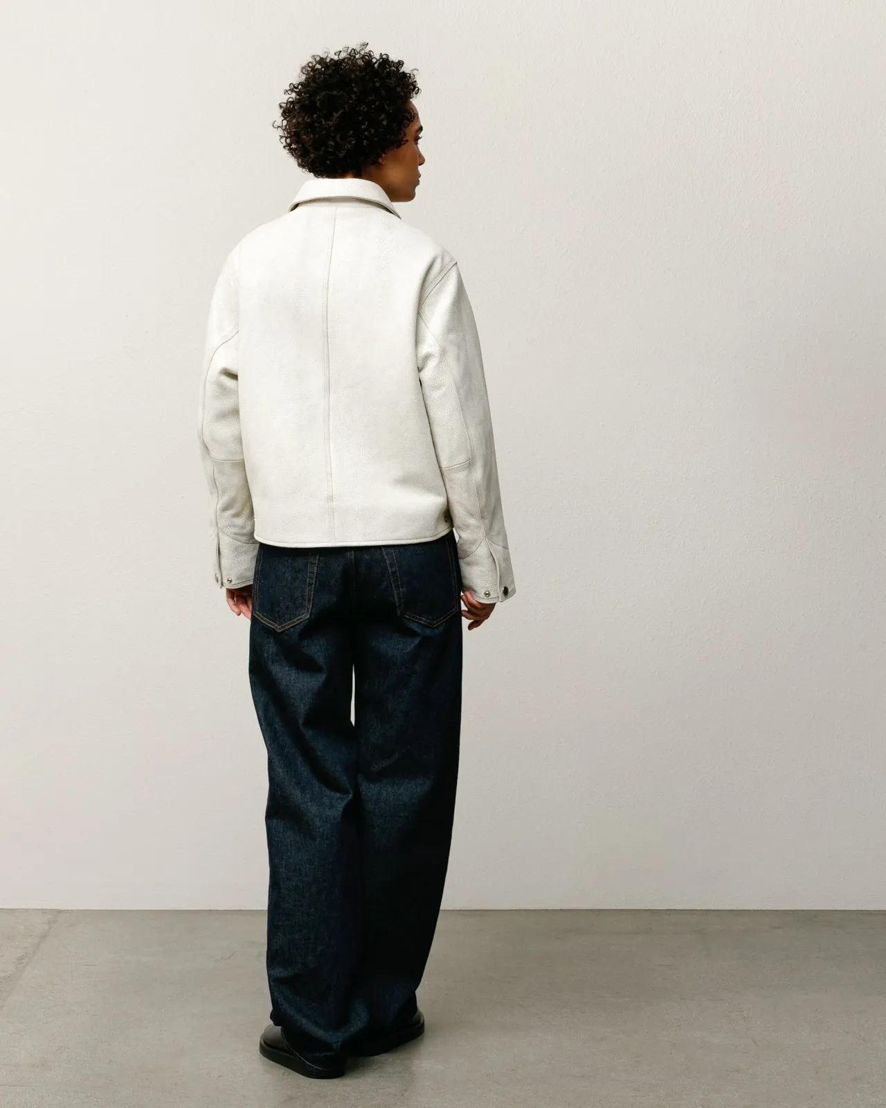 GARAGE JACKET CRACKED LEATHER sold by Stussy product image thumbnail 5