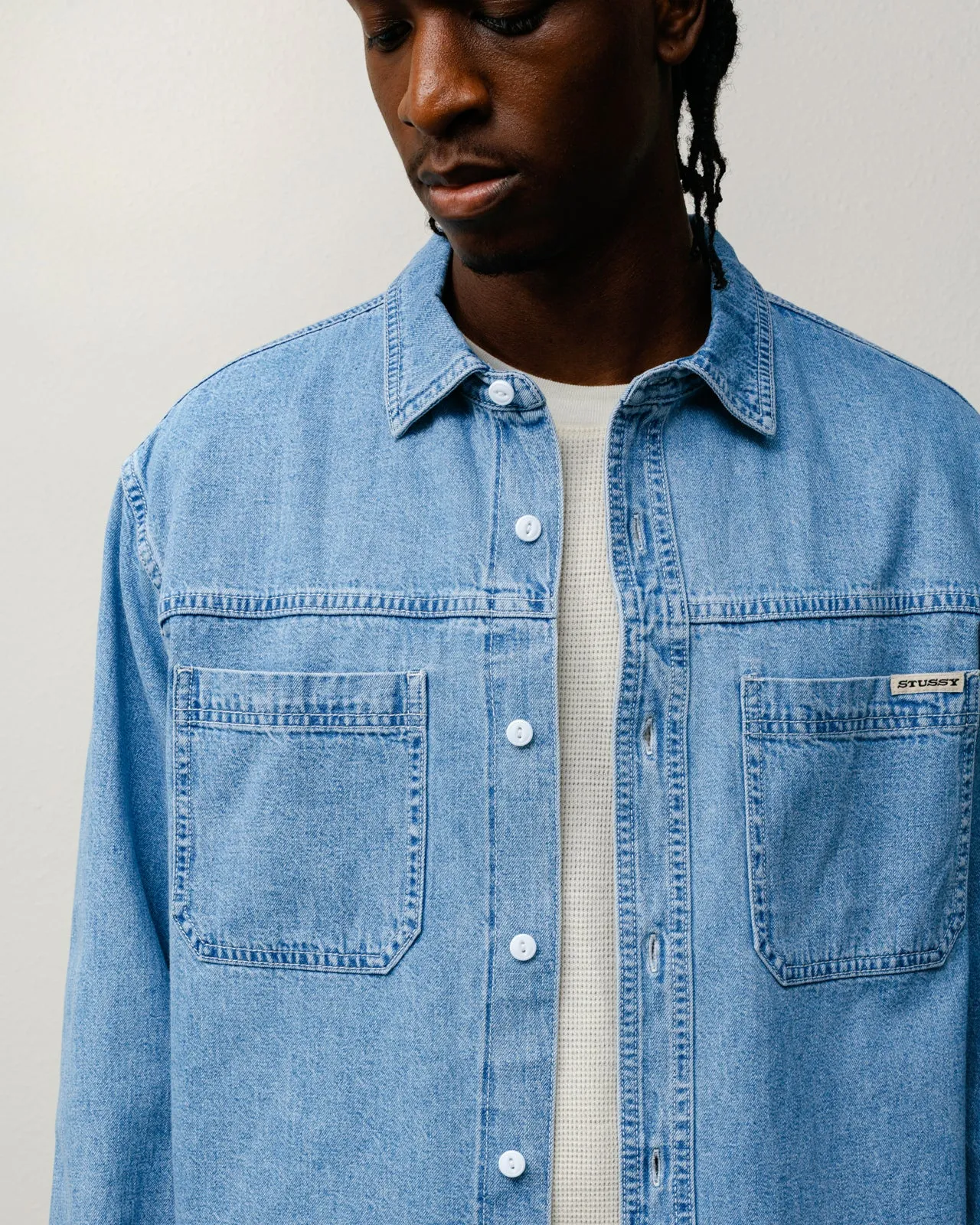 WORK DENIM SHIRT sold by Stussy product image thumbnail 2