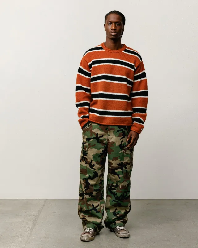 STRIPED WOOL SWEATER sold by Stussy