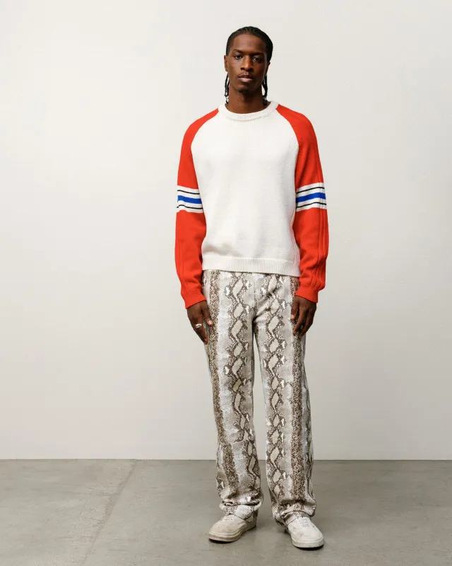 NEW CLASSIC PANT LEATHER SNAKE made by Stussy
