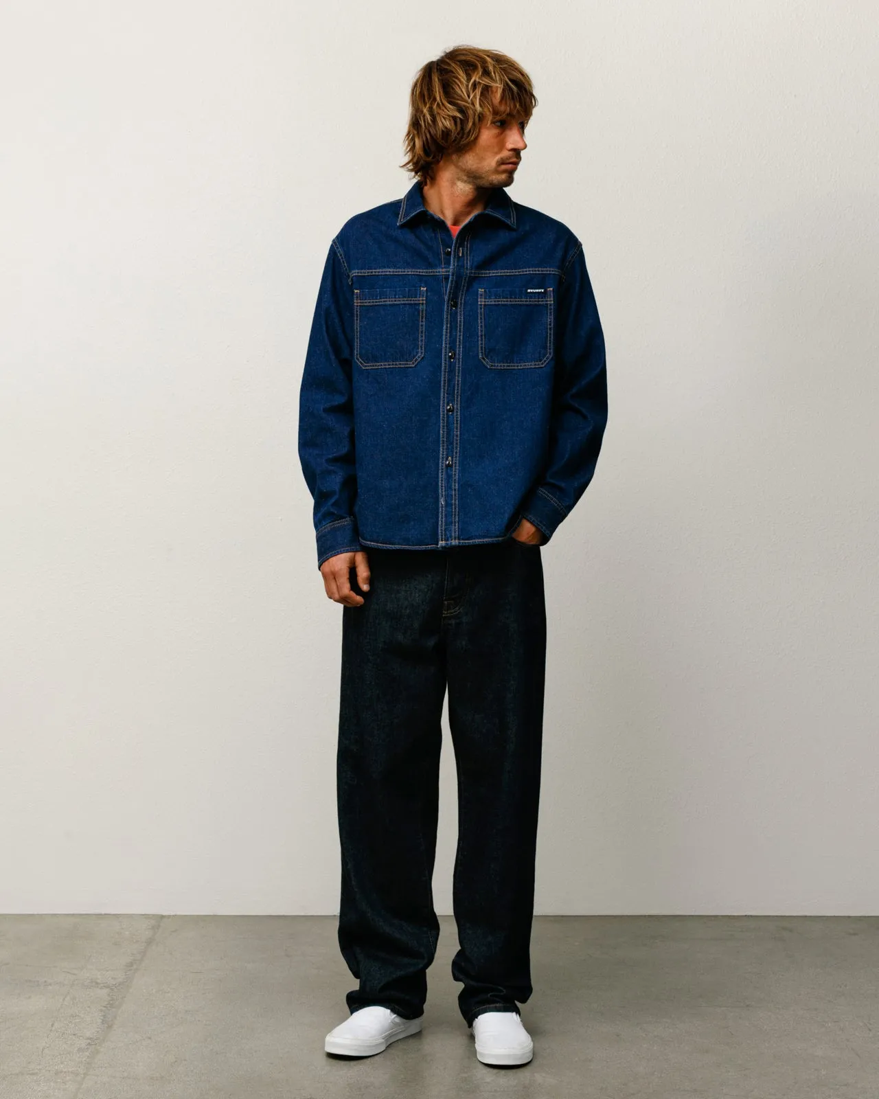 WORK DENIM SHIRT sold by Stussy
