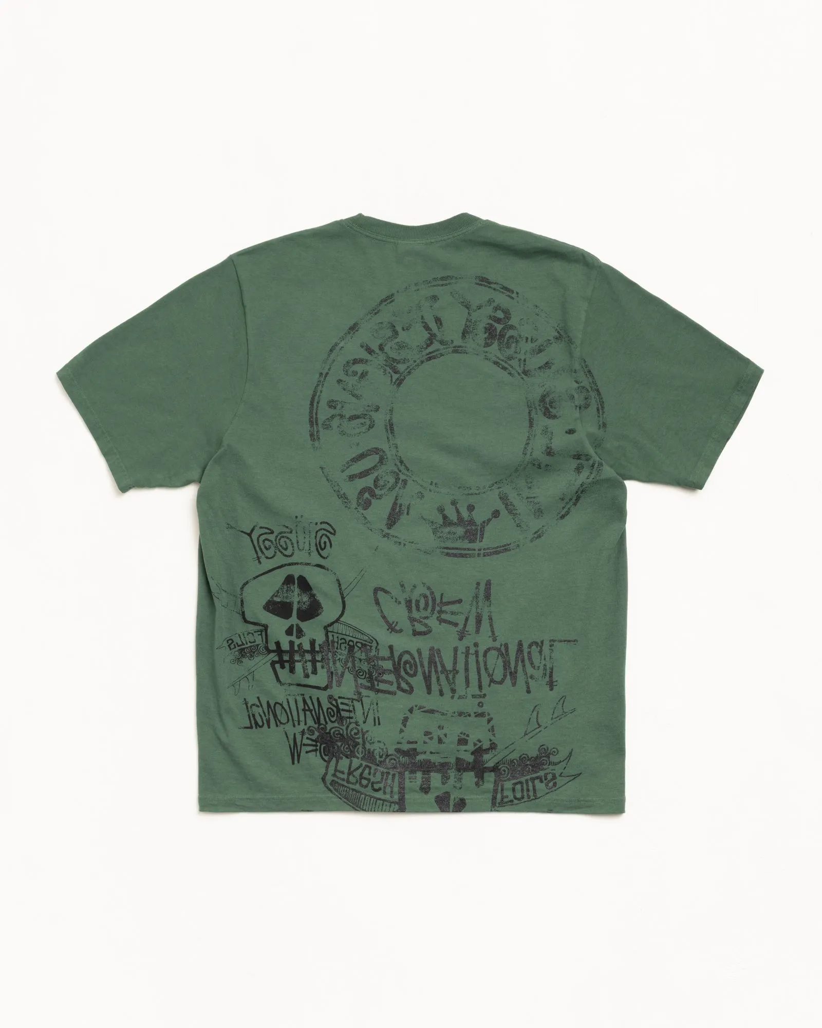 SKULLS TEE PIGMENT DYED sold by Stussy product image thumbnail 2