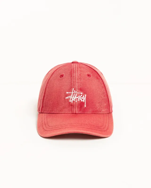 BASIC STÜSSY CAP WASHED CANVAS sold by Stussy