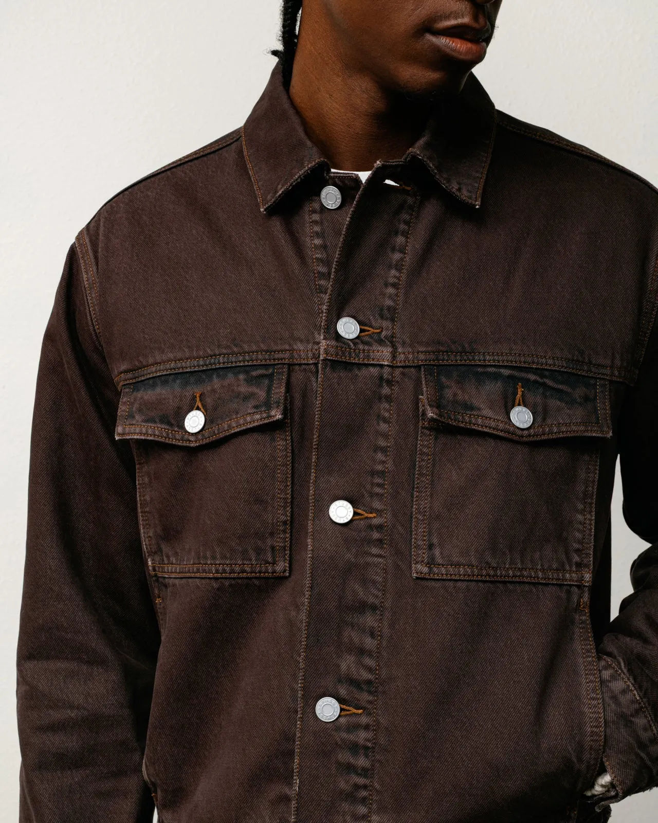LINED DENIM TRUCKER JACKET sold by Stussy product image thumbnail 3