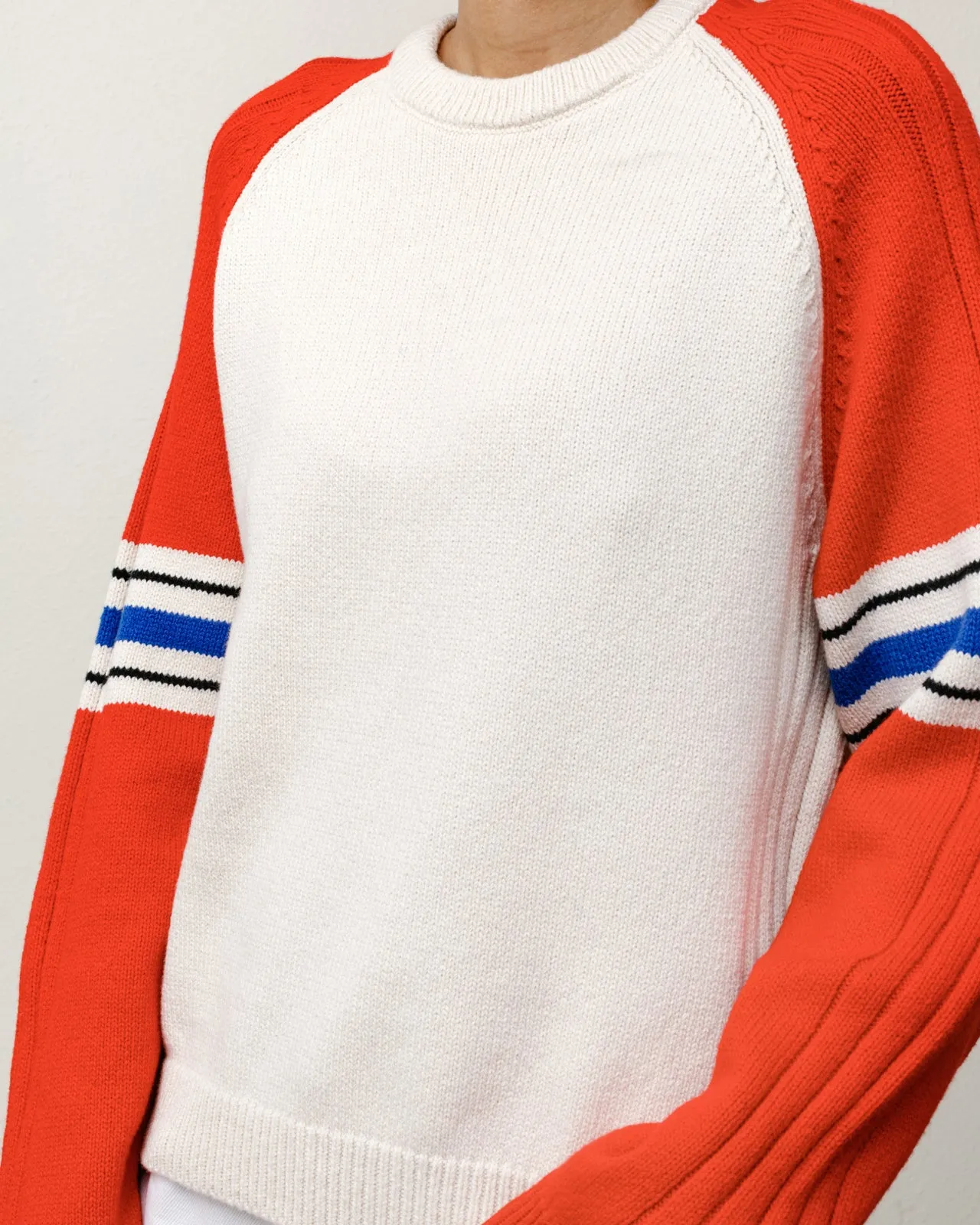 STRIPE RAGLAN CREW sold by Stussy product image thumbnail 4