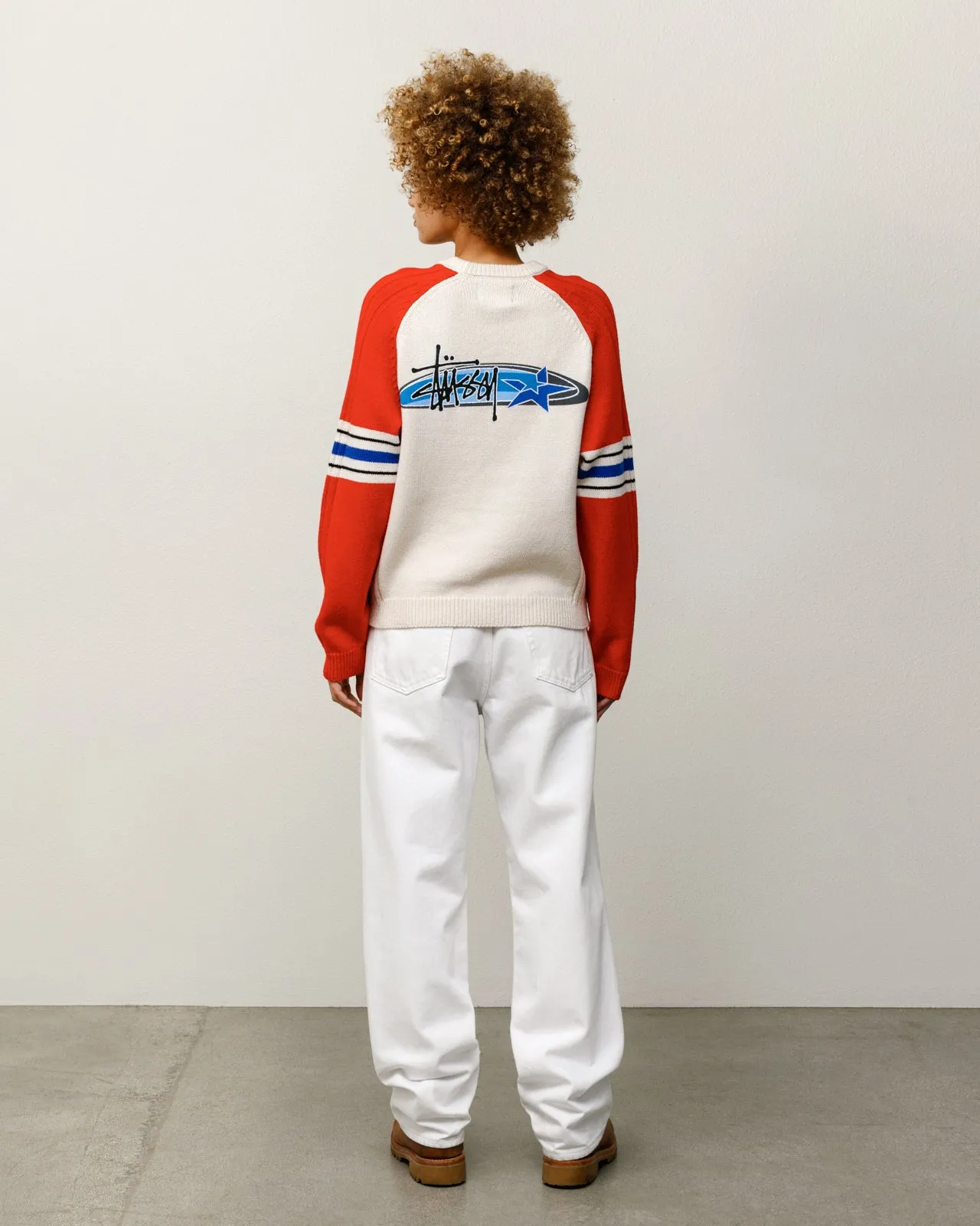 STRIPE RAGLAN CREW sold by Stussy product image thumbnail 5