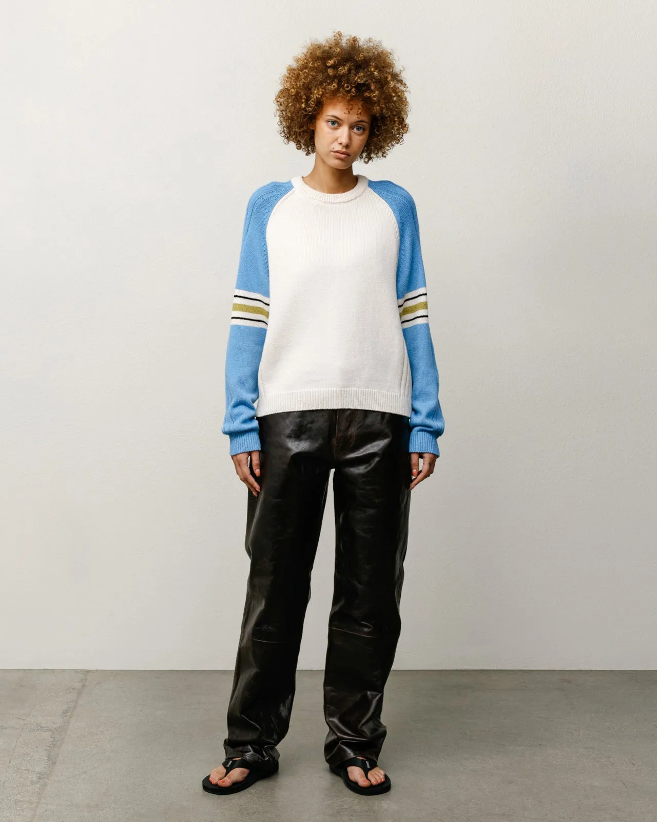 STRIPE RAGLAN CREW sold by Stussy product image thumbnail 3
