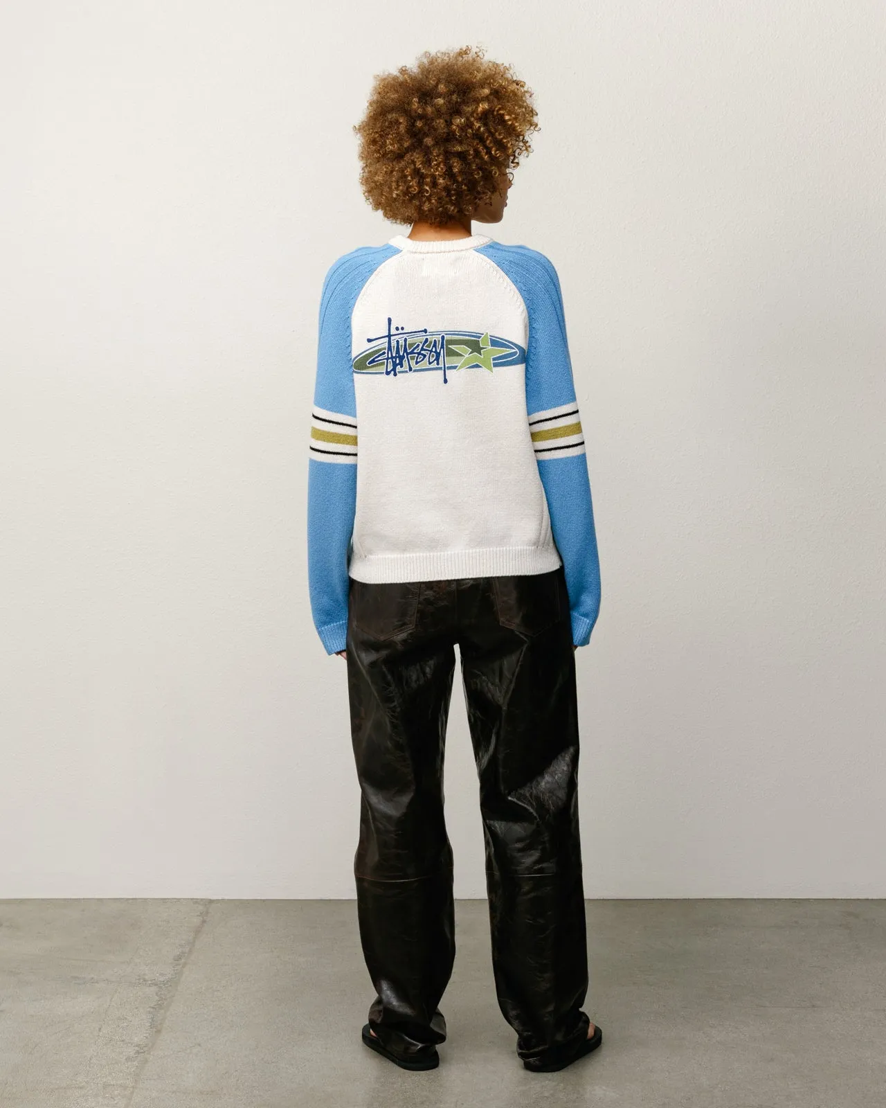 STRIPE RAGLAN CREW sold by Stussy product image thumbnail 5