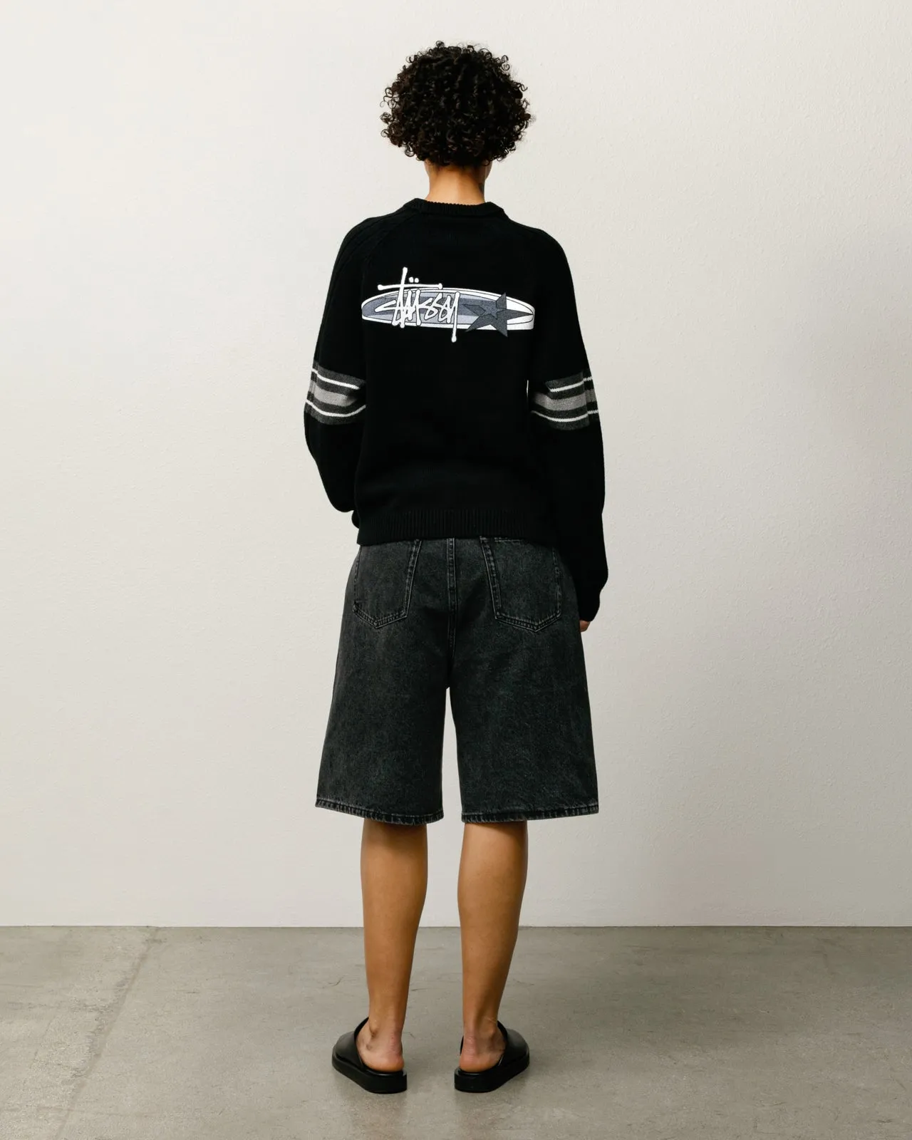STRIPE RAGLAN CREW sold by Stussy product image thumbnail 4