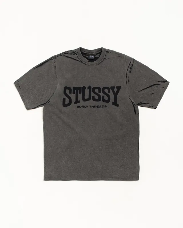 BURLY STONE WASHED TEE made by Stussy