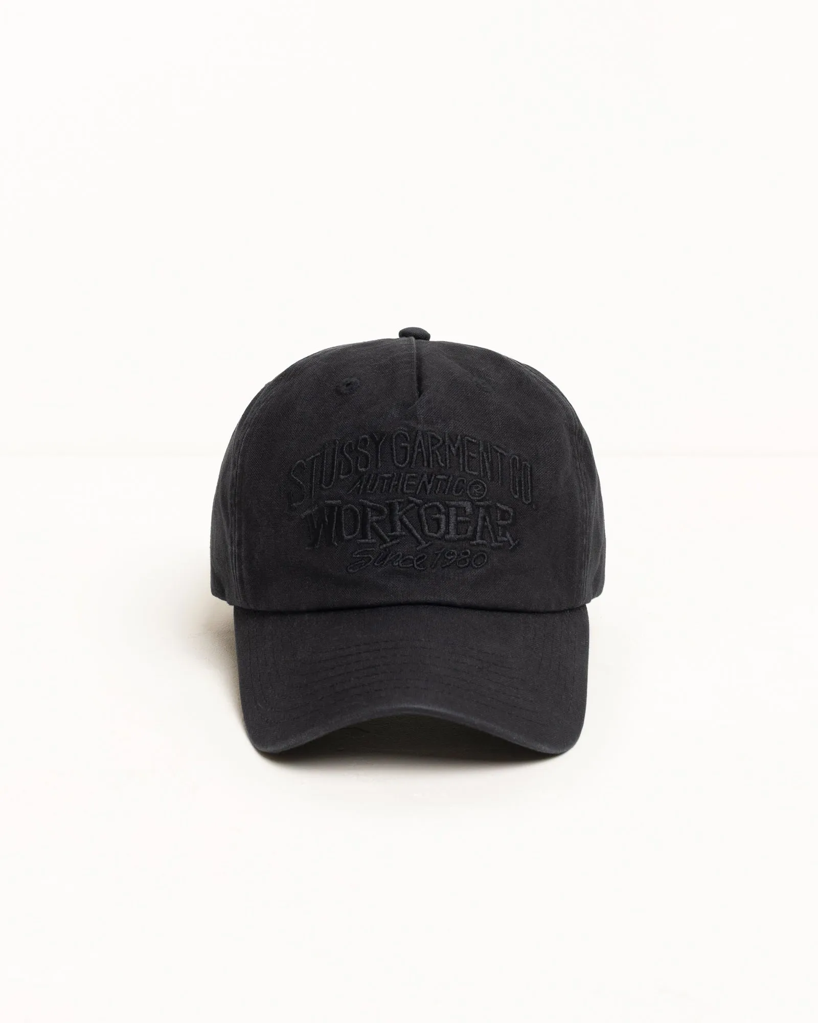 WAXED WORKGEAR TRUCKER sold by Stussy