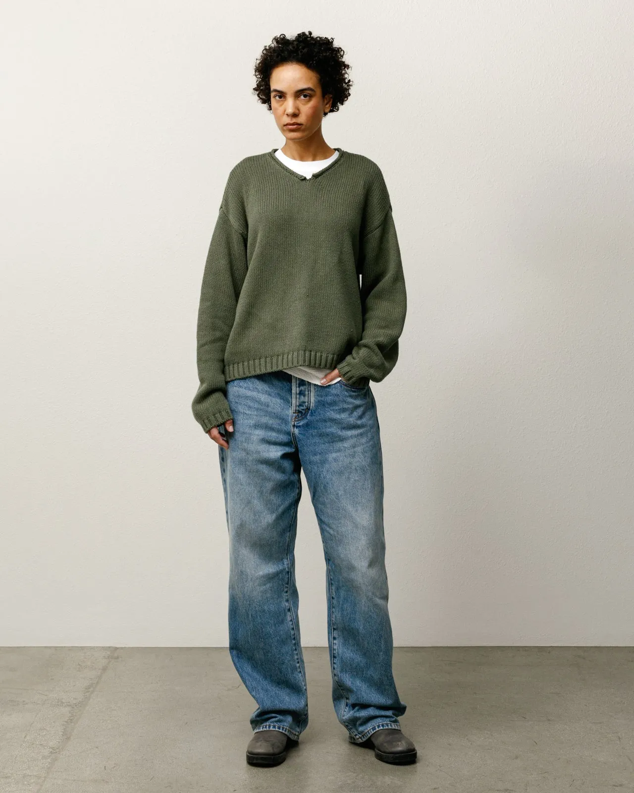 ROLL V NECK SWEATER sold by Stussy product image thumbnail 4