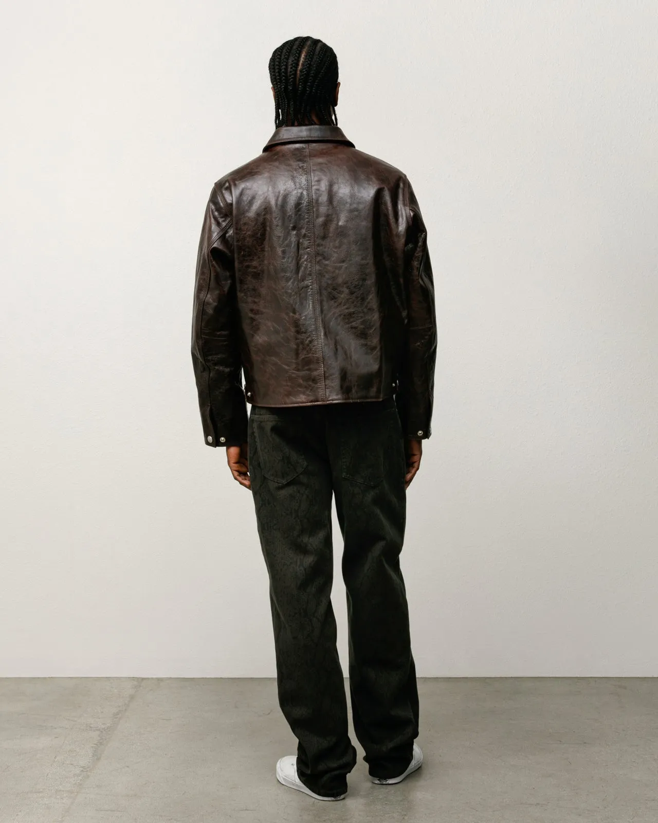 GARAGE JACKET LEATHER sold by Stussy product image thumbnail 3
