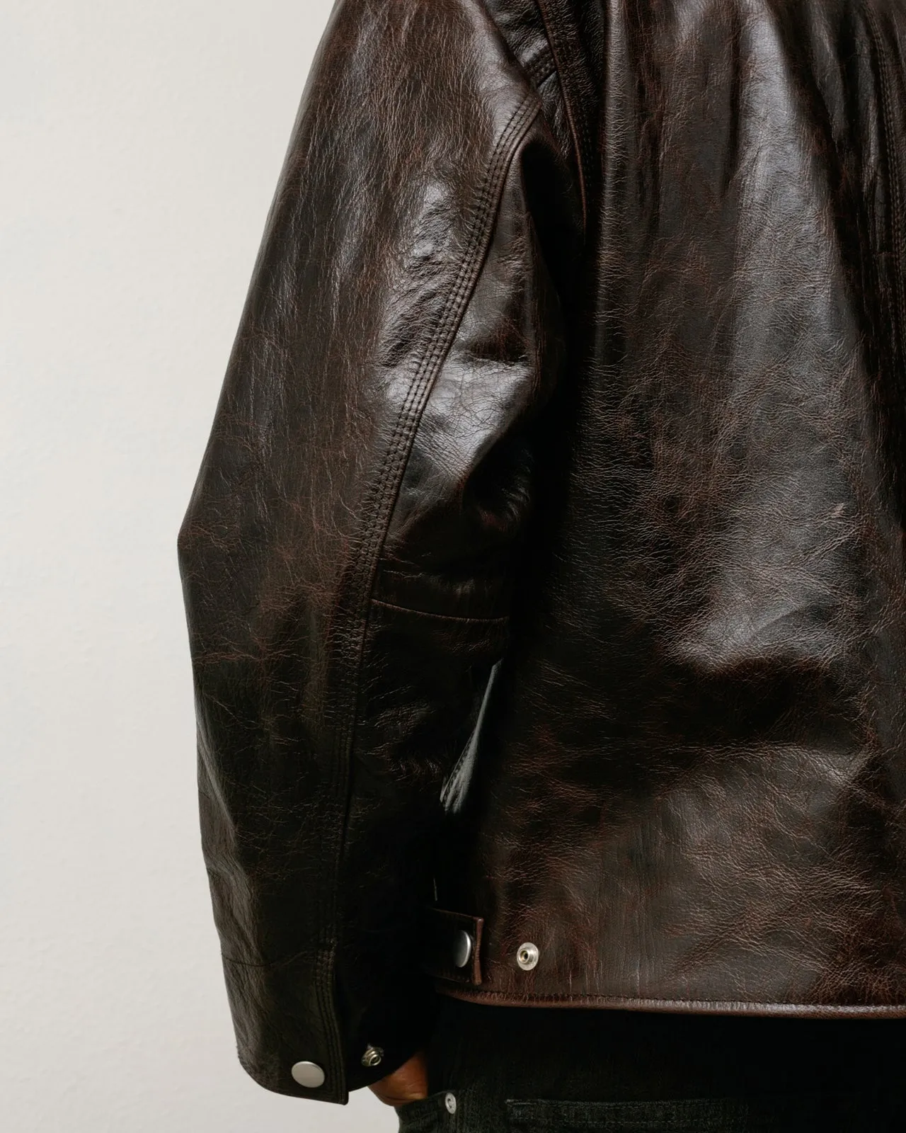 GARAGE JACKET LEATHER sold by Stussy product image thumbnail 4