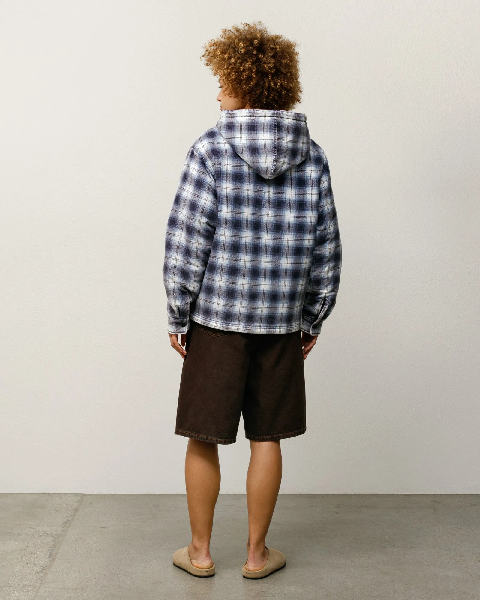 ZIP HOODED PLAID SHIRT sold by Stussy product image thumbnail 5