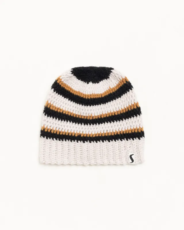 STRIPE KNIT SKULLCAP made by Stussy