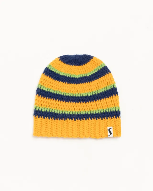 STRIPE KNIT SKULLCAP made by Stussy