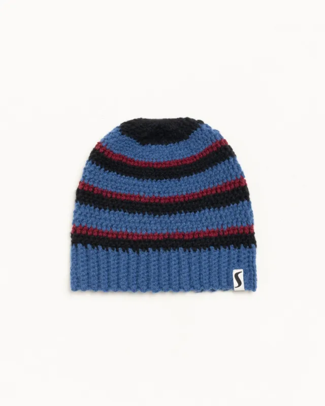 STRIPE KNIT SKULLCAP made by Stussy