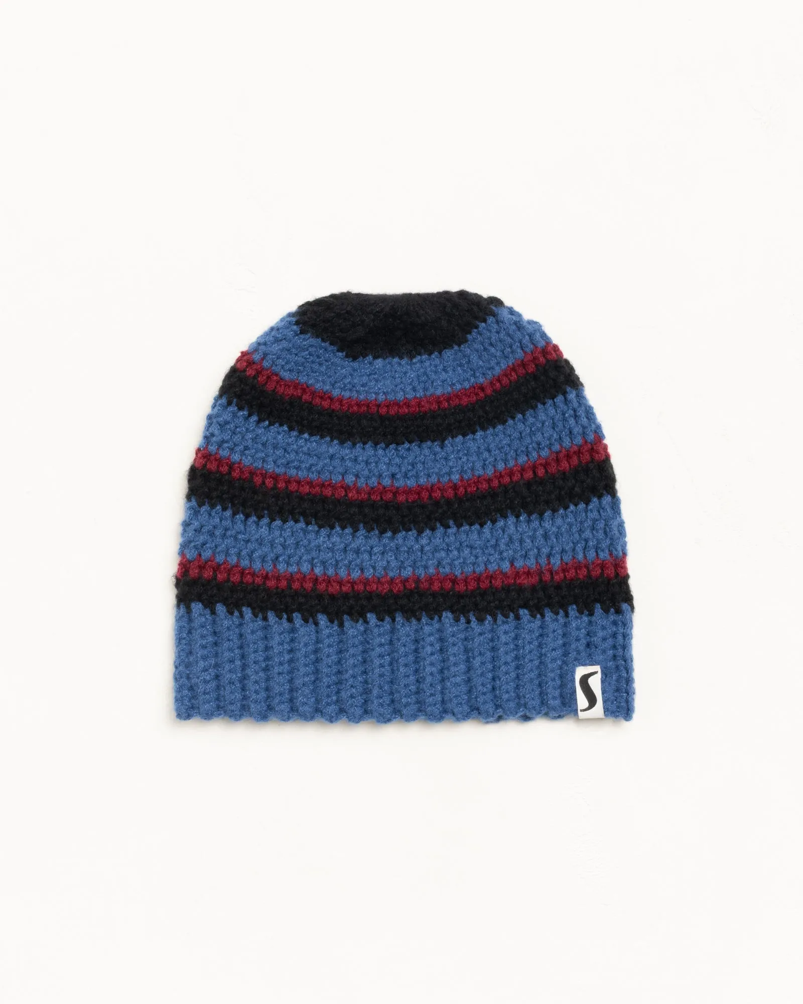 STRIPE KNIT SKULLCAP sold by Stussy