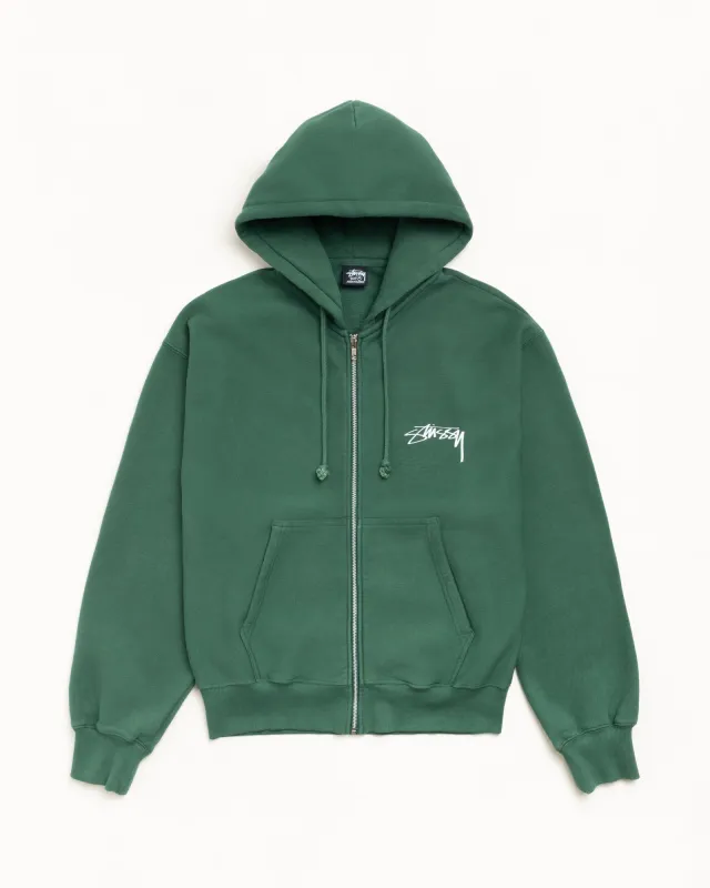 SKATE STACK ZIP HOODIE PIGMENT DYED made by Stussy