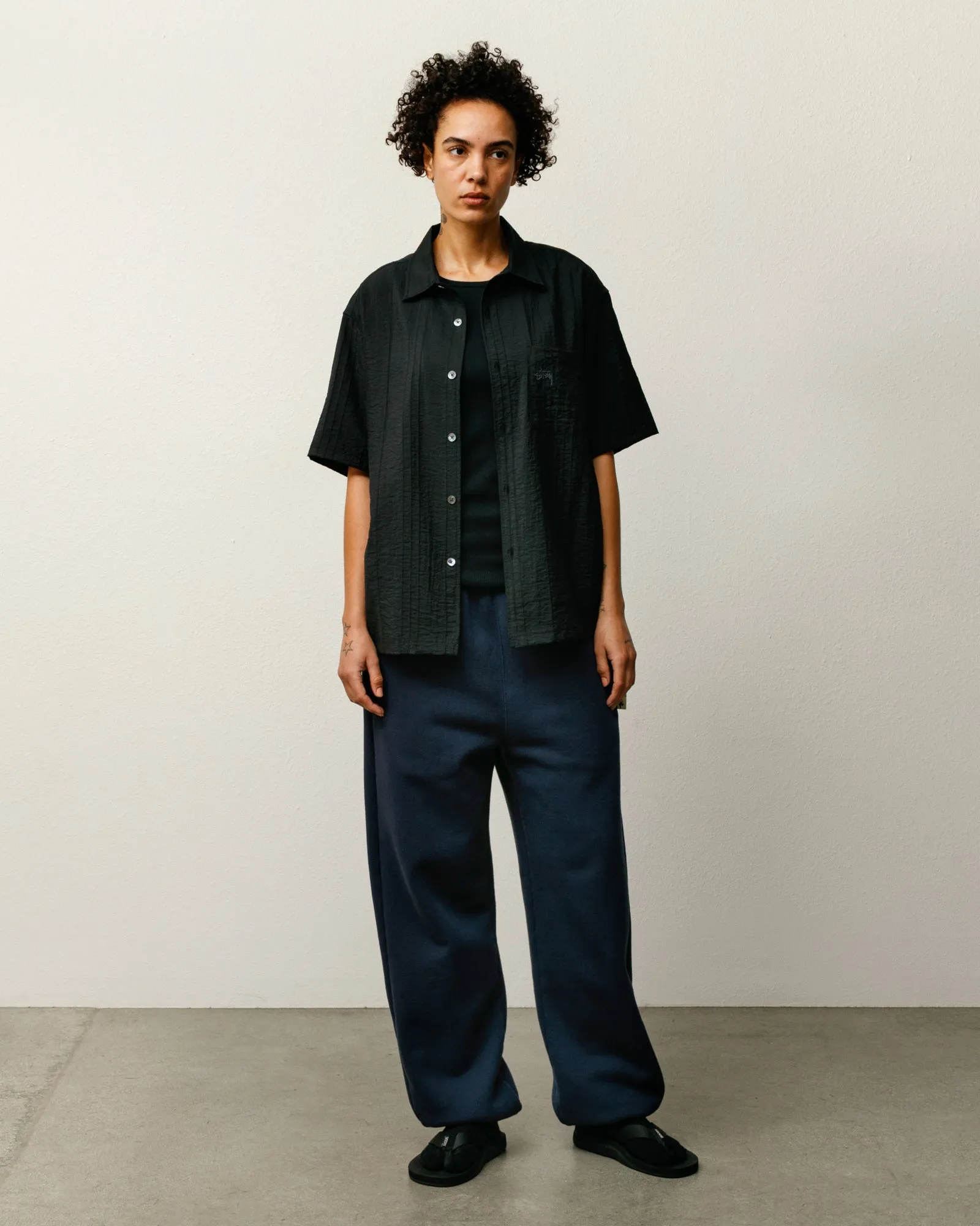 PLEATED TEXTURED SHIRT sold by Stussy product image thumbnail 3
